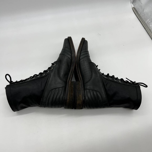 Free People Leather Ankle Boot Womens Size 38 / 7.5 US Combat Boots - Picture 4 of 14